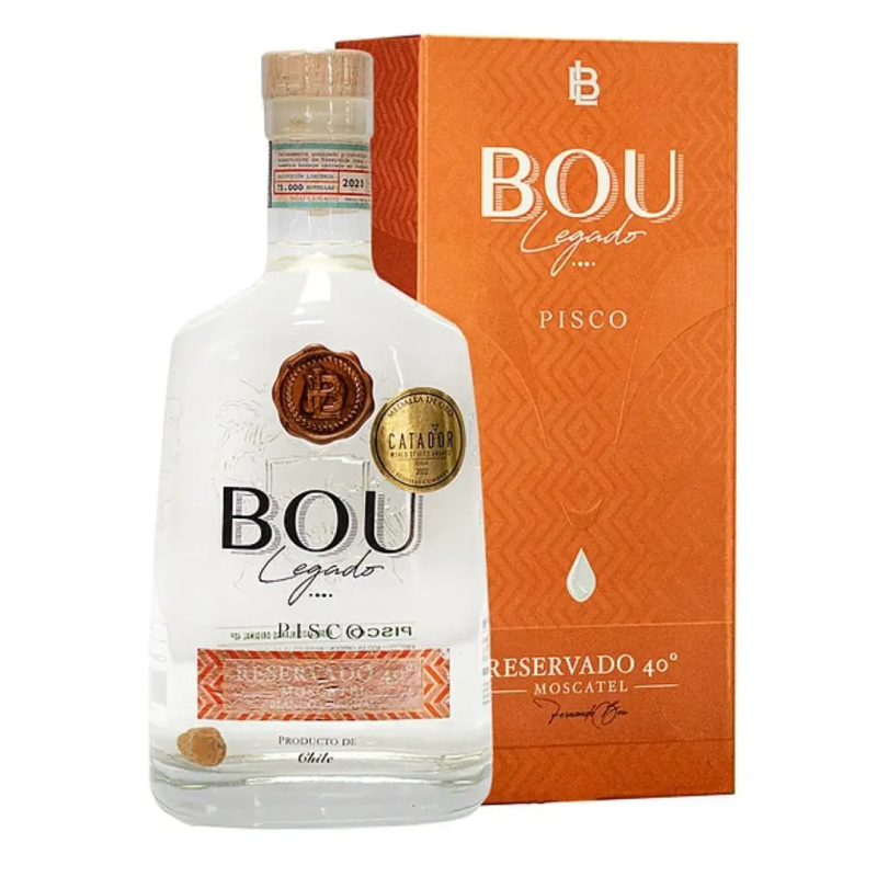 Pisco Bou Legado Blanco 40°